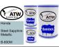 Preview: Honda, Steel Sapphire Metallic, B-600M: 500ml Lackdose + 500ml Klarlack + 250ml Härter - Set, von ATW Autoteile West.